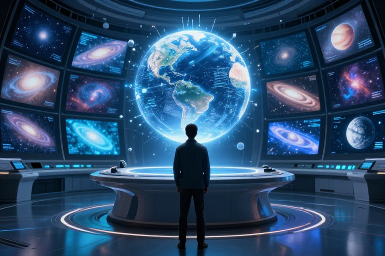 未来科技核心：凝视星空的指挥官