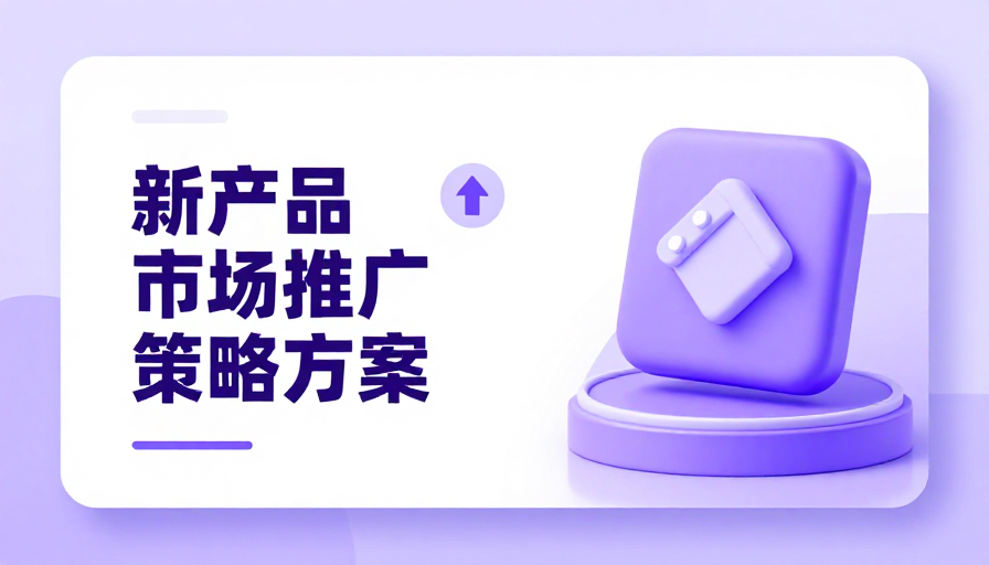 新品推广策略封面：创新活力商务风呈现
