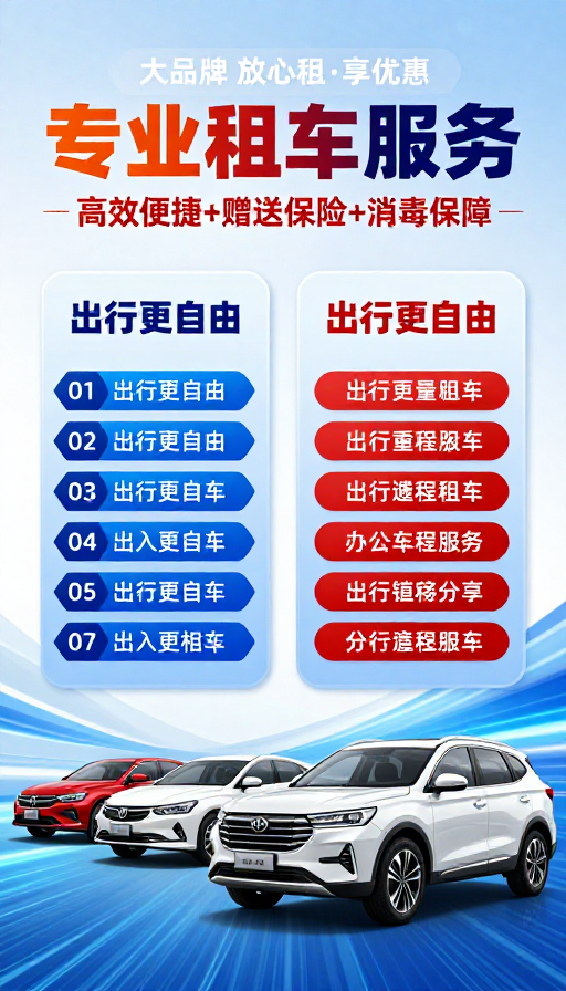 专业租车服务：科技赋能安心出行，享优惠