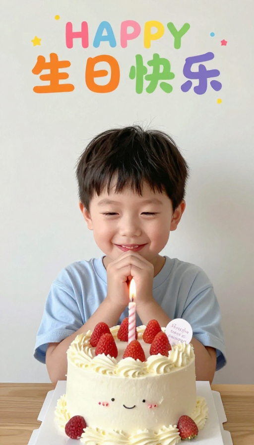 童趣满满！专为小朋友设计的快乐生日庆祝图