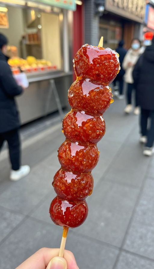 冰糖葫芦串财气:传统美味迎好运