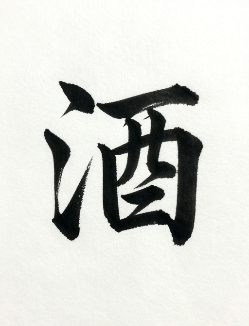 墨色狂草:‘酒’字的东方艺术表达