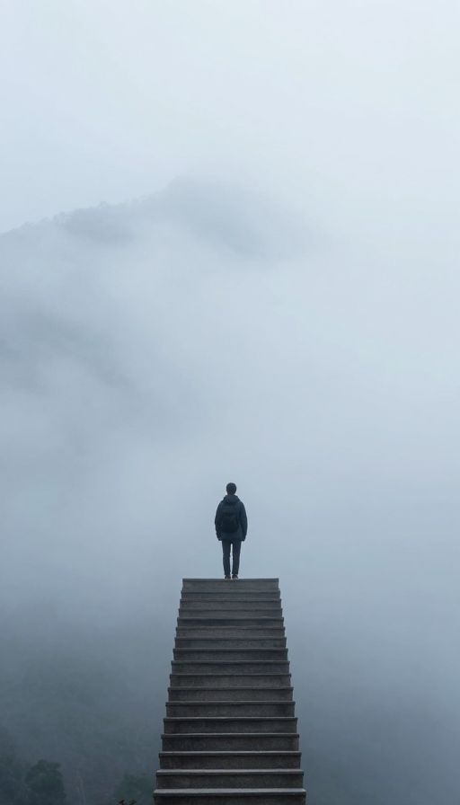 云海无尽阶:小人凝望的朦胧梦核