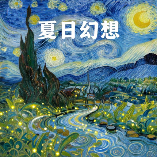 盛夏超现实：梵高色块与星河交织的夏日梦想