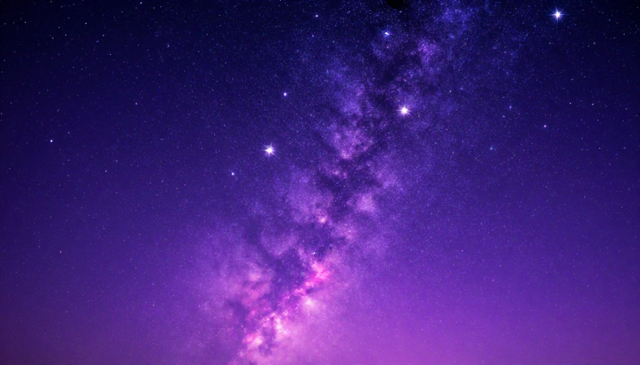 梦幻紫罗兰星空：深邃宇宙的浪漫科技背景