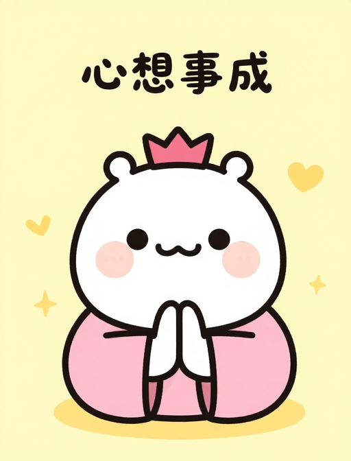 吉祥寓意:心想事成插画设计