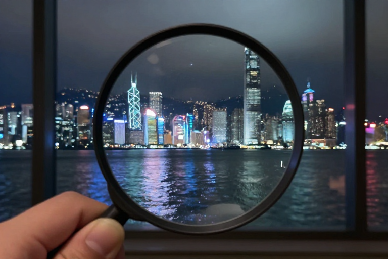 镜中夜影:城市灯火与科技视角的交融