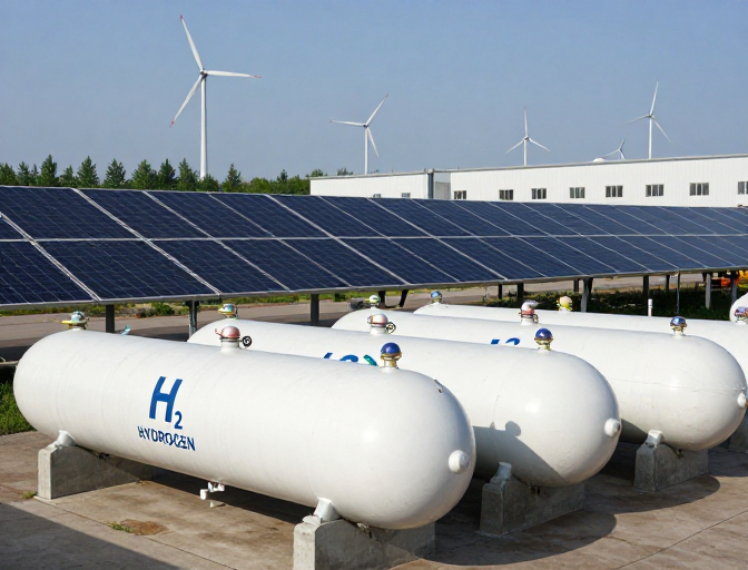 清洁能源未来:氢能太阳能融合实景展示