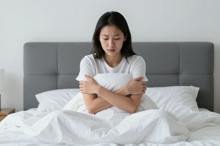 冷色光影中的孤独瞬间:情感广告人像摄影