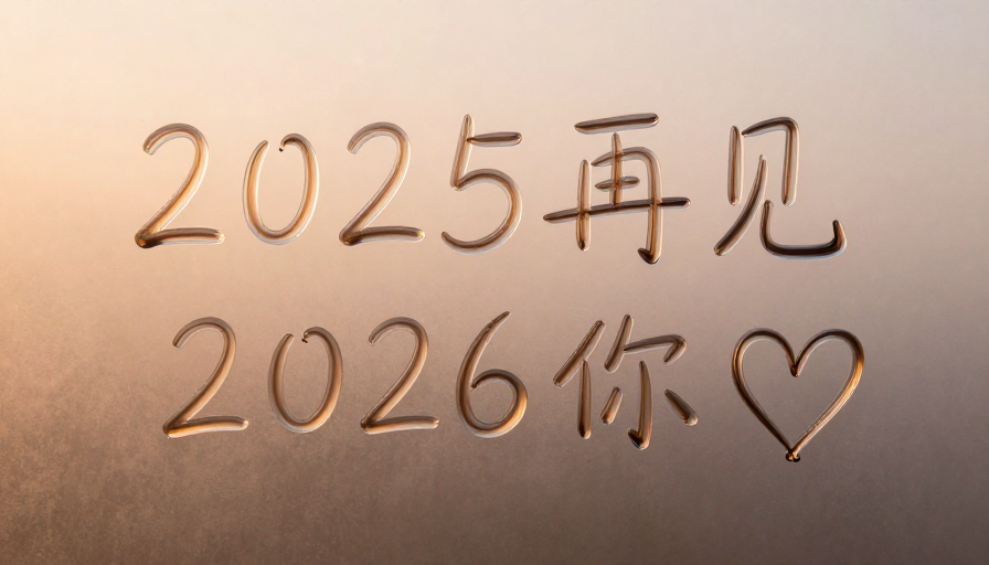 2026迎新祝福：雾窗暖橙情书，唯美瞬间