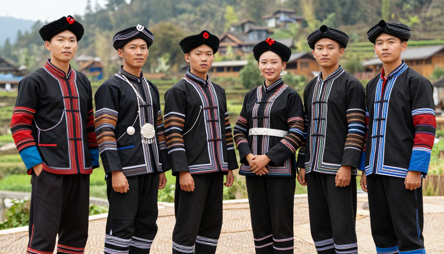 傈僳族传统服饰人像写真：民族风情与时尚之美