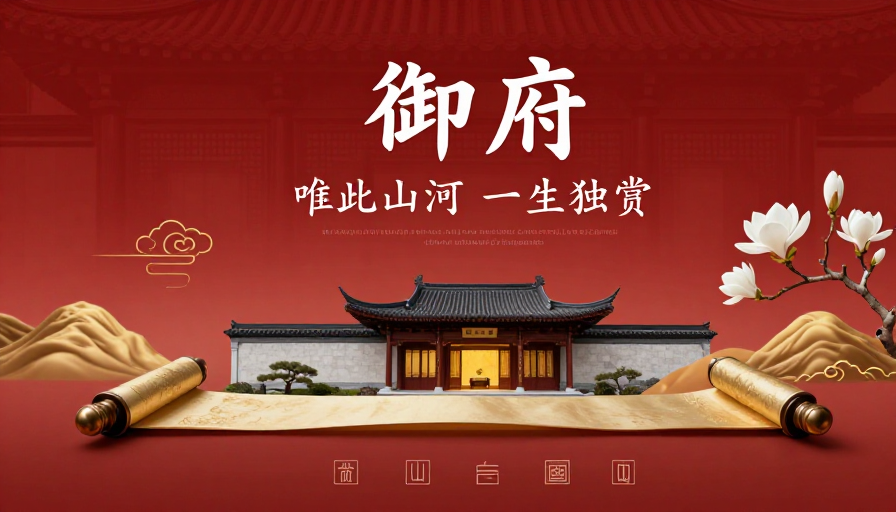 新中式御府：鎏金卷轴中的尊贵庭院意境