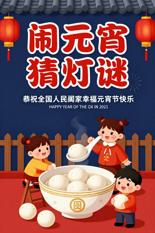 元宵佳节庆团圆 传统灯笼与汤圆庆典