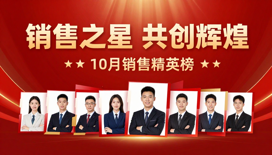 金红交织 荣耀闪耀：十月份销售精英风采展示