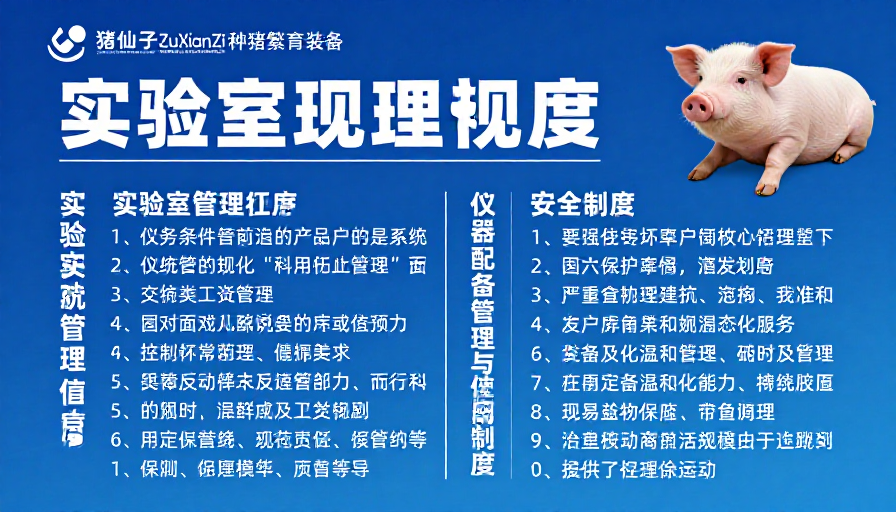 种猪繁育实验室规章制度：专业严谨的科技蓝管理规范