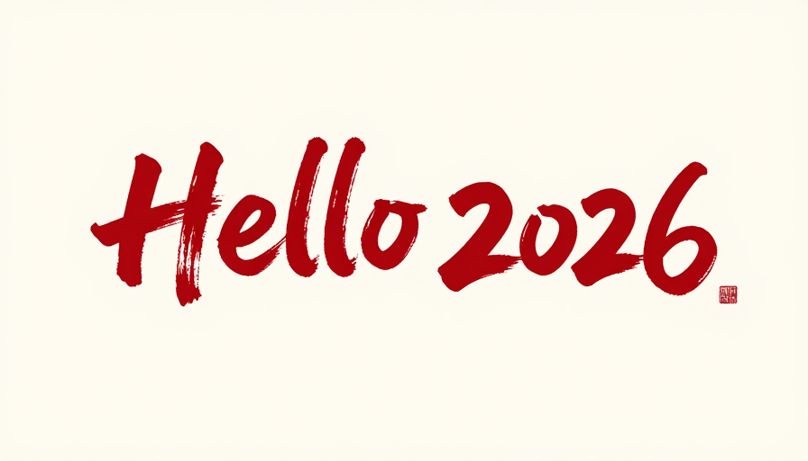 红色书法新年问候 2026