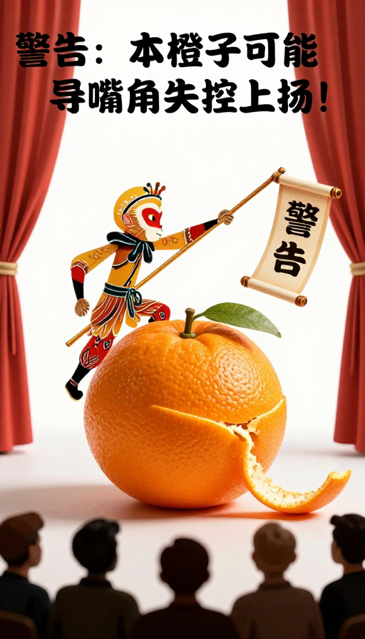 橙子变身悟空！警告你的嘴角会失控上扬！