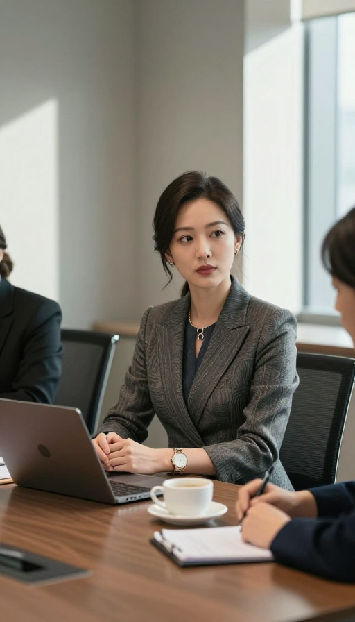 干练优雅的职场女性会议瞬间