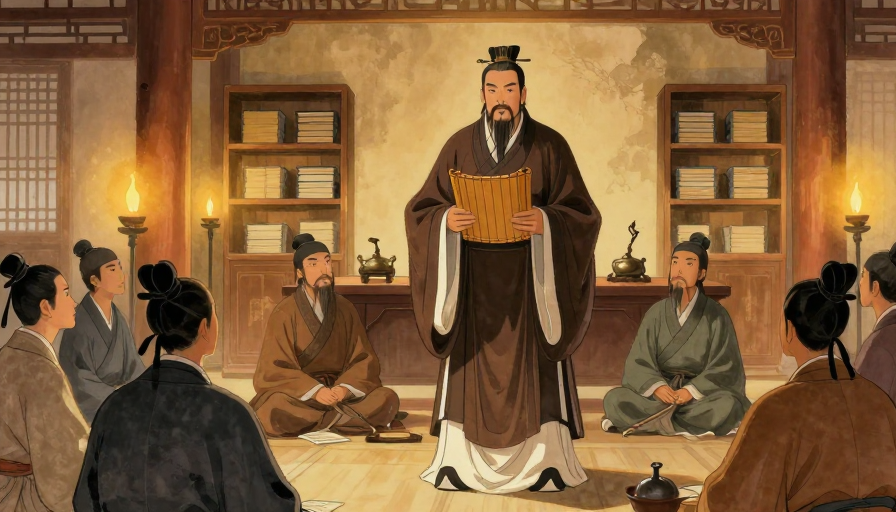 孔子杏坛讲学：温暖烛火中的智慧传承