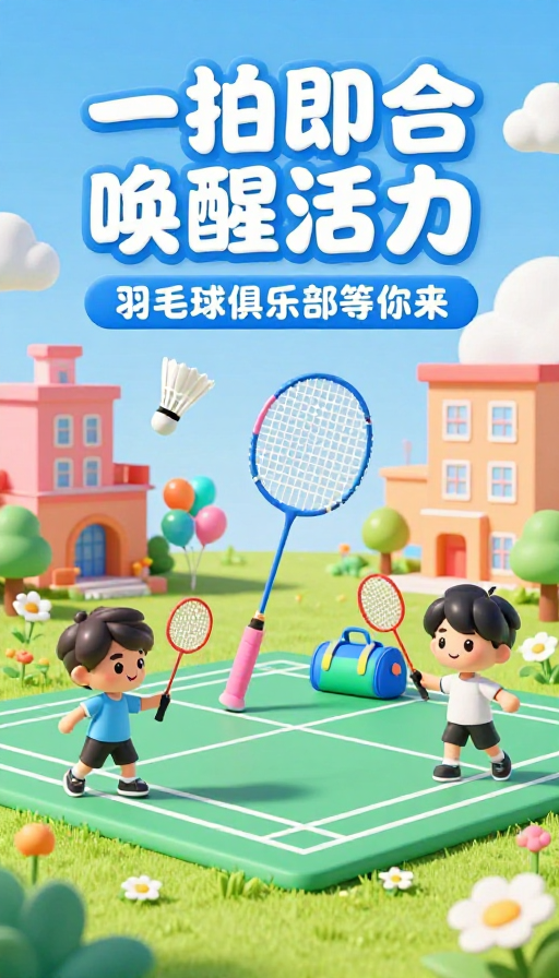 活力瞬间：一拍即合的羽毛球时光