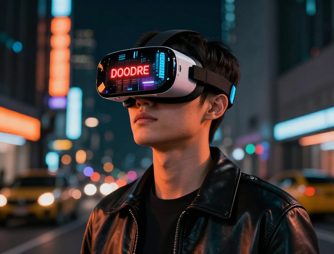 霓虹都市中的未来VR体验