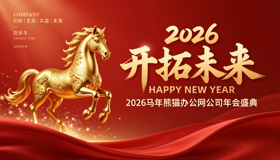 鎏金马骏奔腾 2026新年庆典