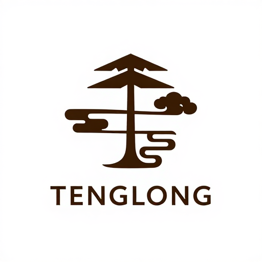抽象松树祥云融合的现代酒店LOGO设计