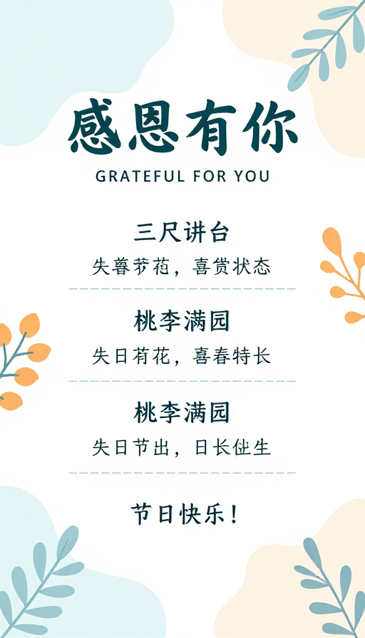 清新简约教师感恩海报 教师节温暖视觉设计