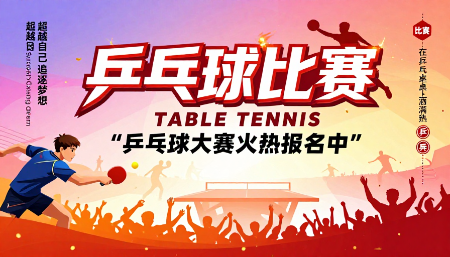 燃动乒乓竞技盛典海报