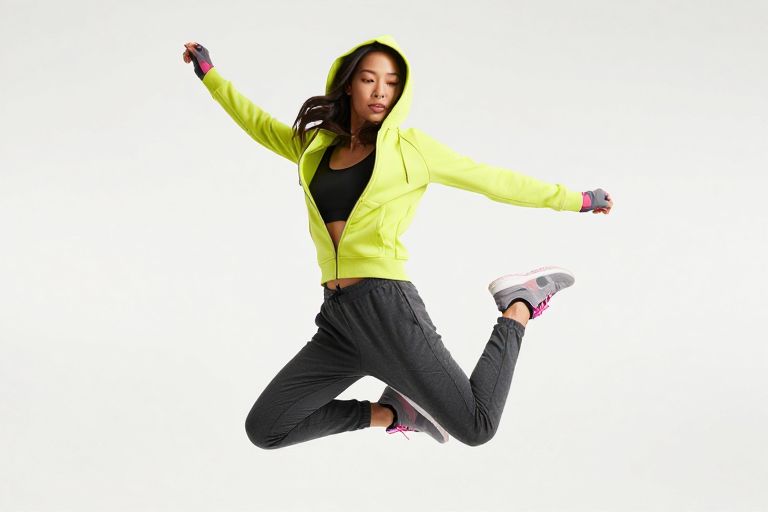 活力跃动：亚洲女性运动装高清摄影