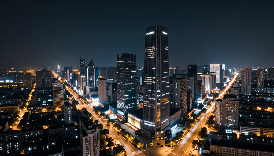 合肥璀璨夜景:城市灯光与繁华夜色之美