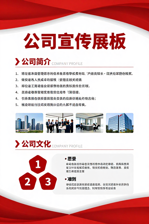 国企红色主题宣传展板设计