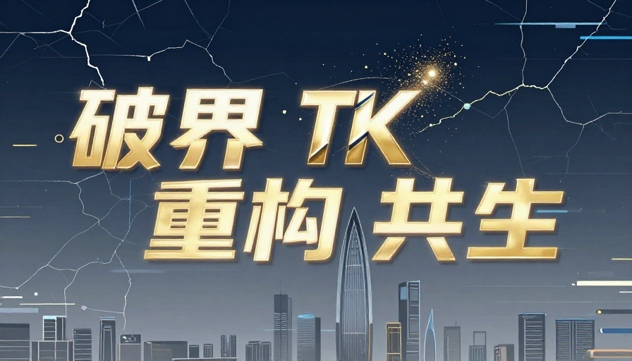 破界·重构·共生:未来科技感城市艺术海报