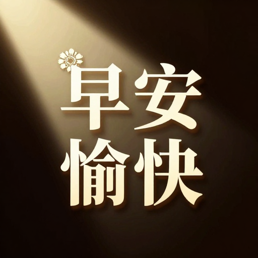 极简轻奢早安问候艺术插画 高级光影质感