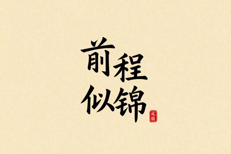 前程似锦:逐光而行的人生画卷