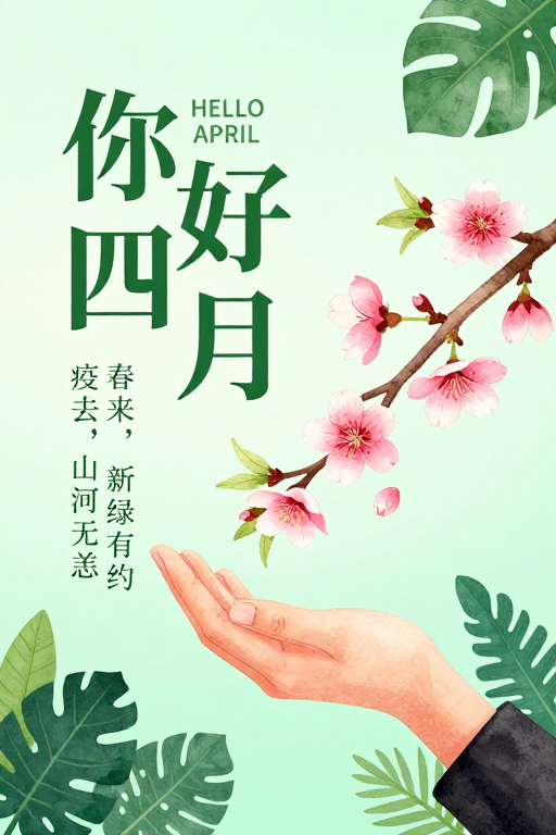 春日复苏｜清新治愈风海报设计