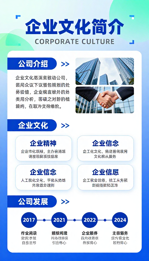 企业科技文化传播海报：现代商务设计