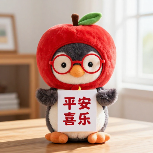 毛绒企鹅抱‘平安喜乐’传递节日温暖