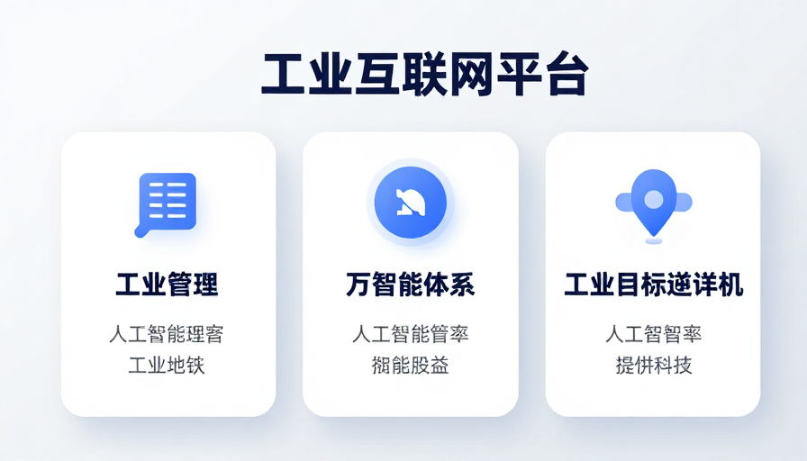 工业互联网平台：活力主色与科技感的商务简约设计