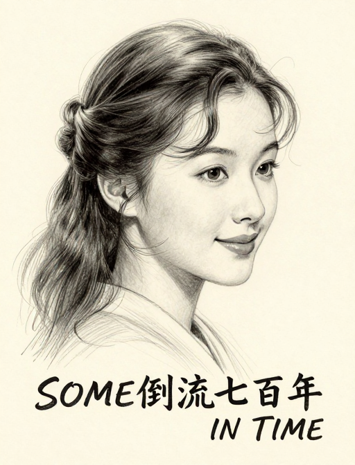 时光倒流七十年：温婉佳人铅笔画艺术