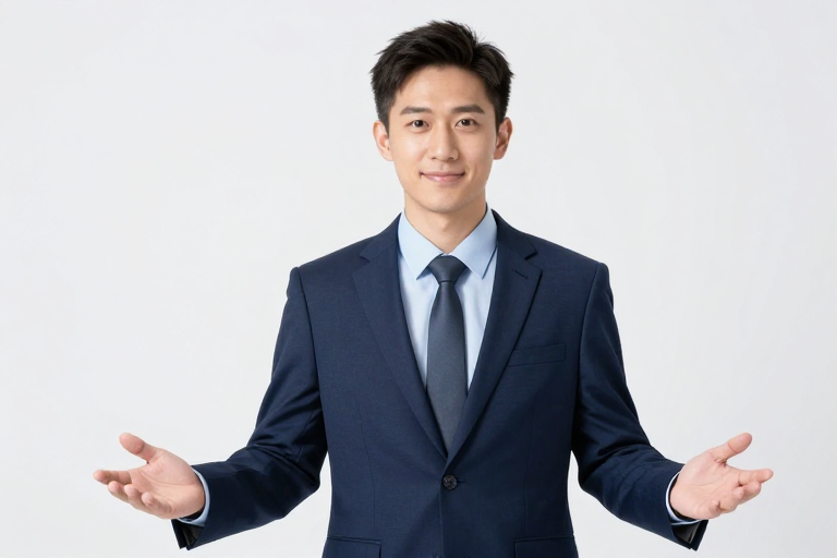 商务精英：专业西装男士高清肖像