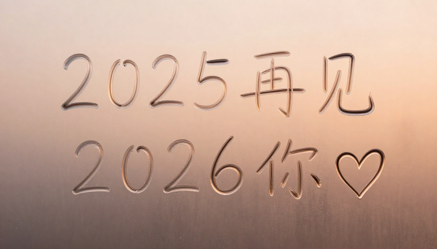 2026启程：暖光玻璃上的告别与希望