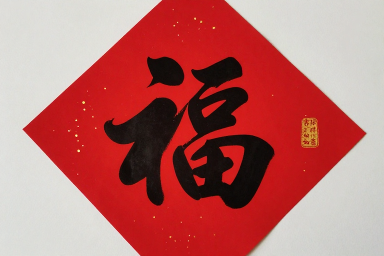 红金撞色福字剪纸：春节吉祥好运视觉盛宴