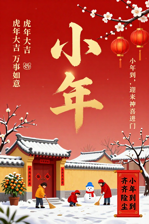 金书小年·传统中国风新年海报设计