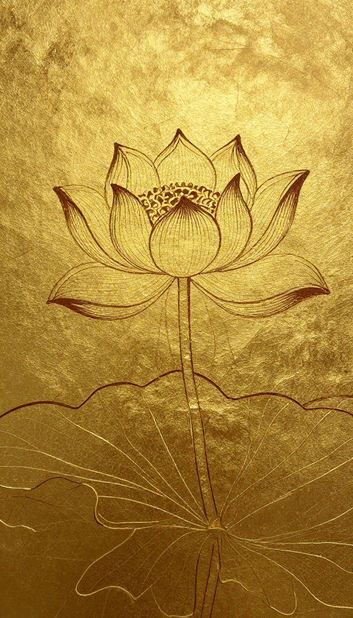 敦煌金线莲花:简约国风艺术之美