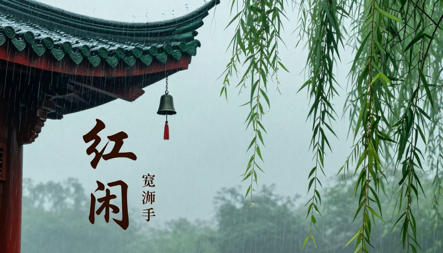 江南烟雨古韵：青瓦风铃诗意画卷