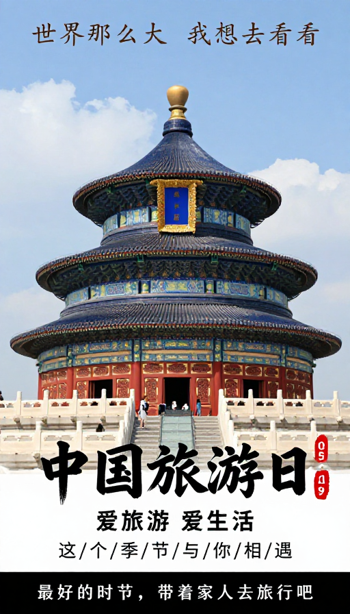 中国旅游日·天坛祈年殿海报