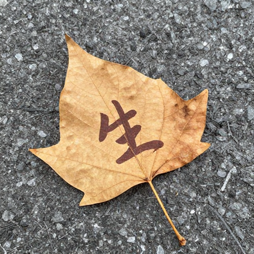 落叶写'生'：生机盎然的自然寓意