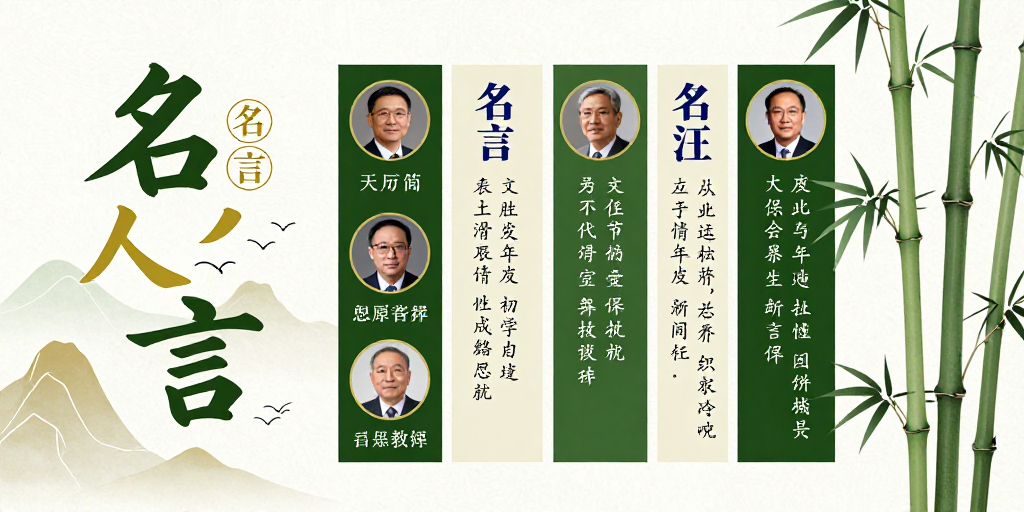 墨韵东方·名人名言文化海报