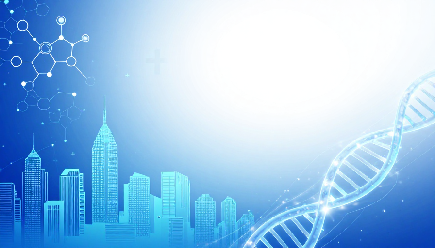 未来数据连接:科技蓝数字城市与DNA螺旋